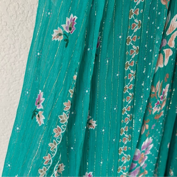 Sezane Oliveria Dress in Jade Bali FR 36 - Picture 4 of 7